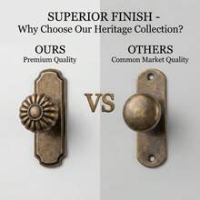2/6pcs Vintage Pumpkin Shaped Cabinet Knobs/Pulls With Backplate, 1.25 Inch Diameter Drawer Handles - Bronze - View 5