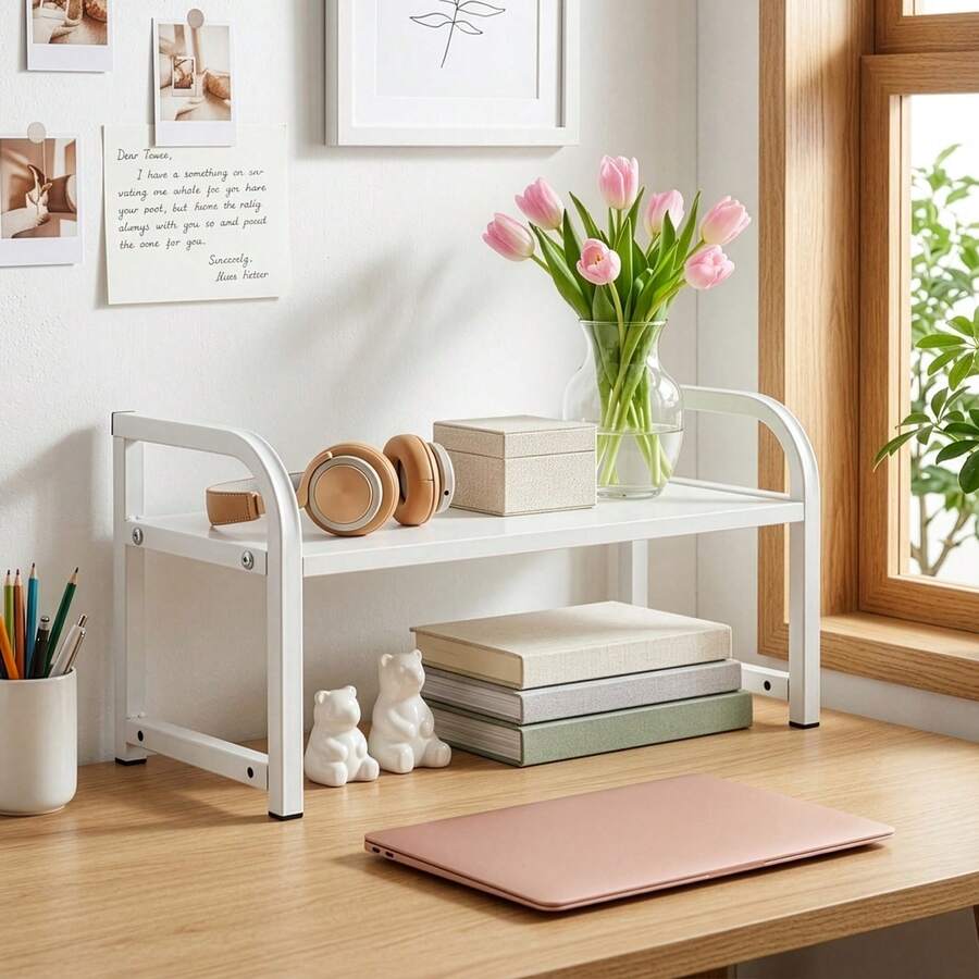 Kitchen Shelf Organiser 2 Tier Shelf Organiser Standing Shelf - View 1
