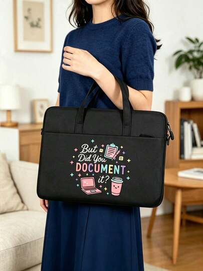 Sac à ordinateur portable avec motif imprimé, sac de rangement numérique à grande capacité et compartiments multiples, convient pour les trajets, les affaires, l'école, l'utilisation multi-scénarios, sac de protection intérieur léger, sac de rangement multifonctionnel pour appareils de 14 pouces et 13 pouces, sac de transport d'ordinateur portable léger avec bandoulière et poches pour chargeur et documents, essentiel pour les hommes et les femmes au travail et en voyage, cadeau de rentrée scolaire, fête des enseignants, cadeau d'anniversaire, cadeau parfait pour les amis et les enseignants