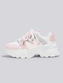 Flipark 1 Pair Women's Casual Lightweight Student Sports Shoes, Suitable For Outdoor Activities - Hot Pink - View 6