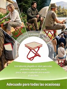 Folding Stools - Red and White - View 8