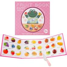 Children's Magnetic Fruit Learning Book, Perfect Gift For Son And Daughter - Magnetic Book-fruit Knowledge - View 2