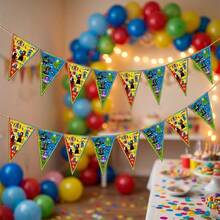 Roblox 新款 20 件組動漫主題彩帶生日裝飾 彩色三角旗派對裝飾 拍照道具 適用於聖誕派對 生日嘉年華之夜 多場景布置 - Roblo 新三角旗 - 查看 4
