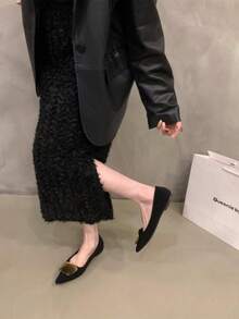Women Flats - Black - View 6
