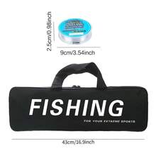 Telescopic Fishing Rod Spinning Reel Combo Kit, Lightweight Collapsible Fishing Pole With Fishing Line & Portable Storage Carry Bag, Non-Slip EVA Handle Outdoor Fishing Tackle Gear For Lake River Freshwater Angling - Blue - View 5
