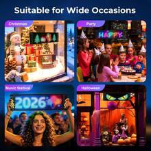 LED Signs That Can Be Programmed, Adaptable LED Displays, Text Programming Via Mobile App, Adjustable Brightness Settings, By USB, Ideal For Store Signage, Vehicles, Concerts, Festive Decorations, And Gifts - LED Sign - View 9