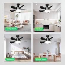 Ceiling Fans - White Red Light - View 5
