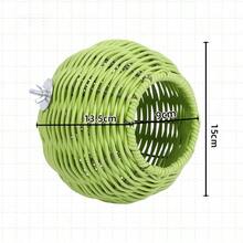 1 Rattan-Style Hangable Outdoor, Garden, Indoor Birdhouse, Available In Three Colors, Suitable For Sparrows, Cockatiels, Various Birds, Hummingbirds, And Various Small Animal Nests. - View 13