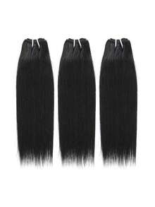 10A Straight Unprocessed Brazilian Virgin Hair Natural Black Hair Extensions For Women - Natural Black - View 25