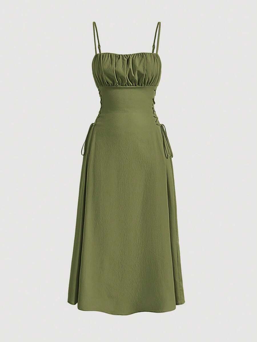 Women Midi Dresses - 綠色 - 查看 1
