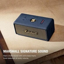 Marshall Emberton III 便攜式藍牙喇叭，堅固防水 IP67 設計，大聲立體音效與深沉低音，32+ 小時播放時間，輕巧無線，適合旅行與戶外使用 - 藍色 - 查看 3