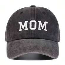 1件裝男士DAD MOM字母刺繡水洗棒球帽，街頭時尚帽，戶外防曬休閒帽，適合春秋旅行、海灘度假 - 多色 - 查看 5
