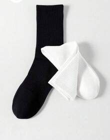 Kit 6,12 e 24 Pares De Meia Masculina Cano Alto Unissex 40-46 - Multicolorido - Visão 4