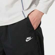 Nike Club Stylish, Simple, Casual, Versatile Mid-Rise Athletic Pants For Men - Black - View 4