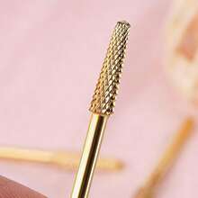 Gold-Plated Tungsten Carbide Nail Drill Bit With Portable Dust-Proof Storage Box, 3/32 Universal Shank, Fast Cleaning Of Nail Groove Residue, Salon And Home Dual-Use Nail Tool - Multicolor - View 6