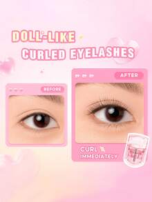 PINKFLASH Portable Eyelash Curler, Creates Quick And Natural Curled Lashes With Long-Lasting Lifting And Lengthening Effect. Suitable For Daily Makeup, Party Looks And Y2K Styling, A Wonderful Gift For Valentine's Day And New Year. T17 - Watermelon Pink - View 3