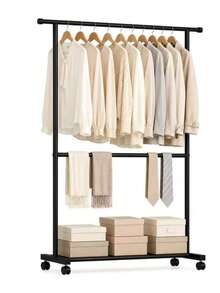 Freestanding Clothes Rack For Home, For Bedroom, Portable Clothes Rack, Simple Clothes Hanger For Dorm, Floor Standing Clothes Rack For Balcony - 100*40*182CM - View 7