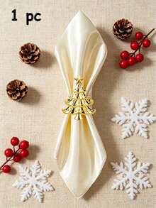 Christmas Napkin Rings, Christmas Table Decor, 2-50pcs Elegant Christmas Tree Napkin Rings, Green Christmas Tree Napkin Rings, Suitable For Birthday, Farmhouse, Wedding, Thanksgiving, Perfect For Buffet Table Decoration - Multicolor - View 15