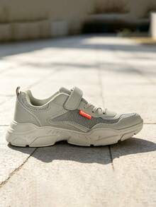 Girls' Fashionable Casual Comfortable Breathable Children Sports Shoes, Suitable For All Seasons - Beige - View 3