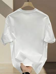Heavy Pure Brand Printed Short-Sleeved T-Shirt Men'S Summer New Casual Large-Size Loose Versatile Top - 風格2 - 查看 2