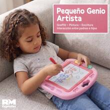 Magnetic Drawing And Writing Board For Kids, Magic Board With Sliding Eraser +3 Years - Pink - View 5
