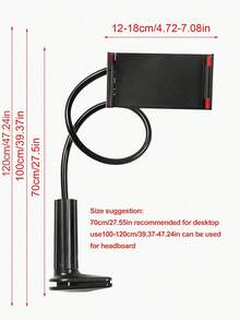 360° Rotating Tablet & Phone Stand, Spiral Base Slouchy Bracket, Bedside Holder, Bed Slouchy Stand, 120cm - Multicolor - View 6