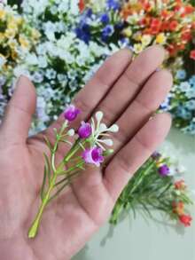 20/40入人造迷你鈴蘭花，多色 7.5cm/2.9in 易護理塑膠花，DIY 花環與花束，適用於情人節、復活節、婚禮及所有節日家居裝飾、模型屋、雕塑、收藏品與活動裝飾、仙女花園、陽台、室內 - mini 鈴蘭花 - 查看 7