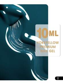 YOKEFELLOW 10ml 綠色凝膠指甲油，夏季藍綠色凝膠指甲油，高顯色度假美甲，浸泡式 UV LED 光固化，適用於美甲沙龍 - AB032 - 水鴨藍 - 查看 3