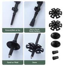 Ultra-Lightweight Carbon Fiber Trekking Poles, 3-Section Telescopic, Lightweight - 50% Lighter Than Aluminum, Durable, Shock-Absorbing. Chinese Dragon Embossed, Symbolizing: Auspiciousness/Power/Sacredness/The Power To Conquer Everything, Owning It Can Help You Conquer Every Mountain. - Multicolor - View 9