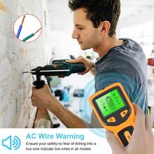 5-In-1 Stud Finder, Wall Scanner, Electronic Stud Sensor, Beam Detector, Wall Detector - Orange - View 8