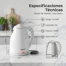 The 2L Electric Kettle Boils Water Quickly, Automatically Cuts Off The Power, Is Anti-Tip, Suitable For Coffee And Tea, Portable For Office Use. - View 9