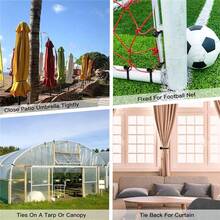LOTANK Outdoor Elastic Fixing Rope Portable Heavy‑Duty Tie Straps For Tent Tarpaulin Awning Canopy Shelter And Luggage Securing - Multicolor - View 4
