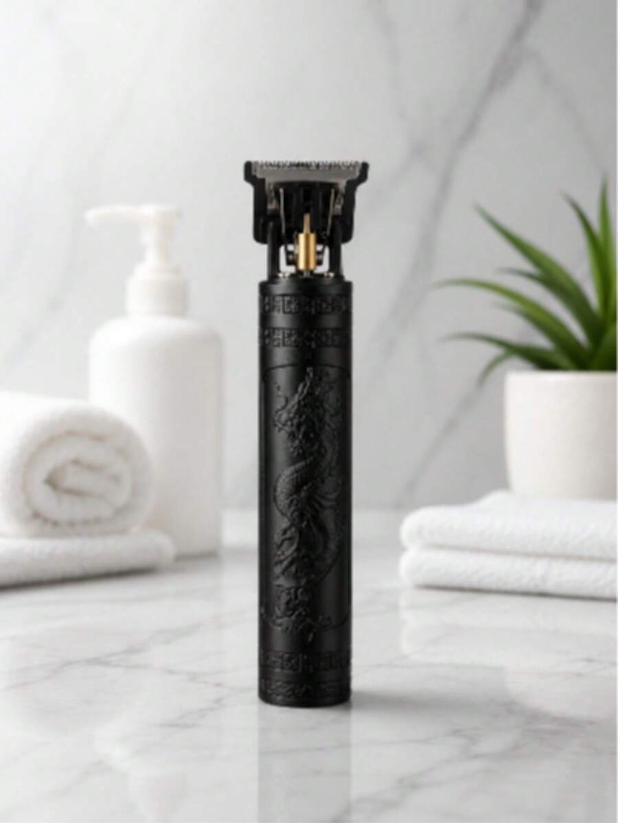 Black Hair Clipper With Dragon Engraving - Japan A Type Plug(100V) - View 1