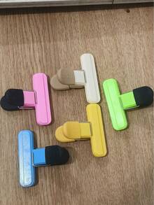 5/2pcs High-Quality Durable Clips - Transparent Plastic Acrylic Clip Stationery, Student Supplies, Jelly Clips, Multi-Functional Photo Clips, Creative Office Supplies, Exam Paper Clips, Invoice/Document Organizer, Learning Supplies, Multi-Functional Sealers | 4 Random Colors. Perfect Gift For Thanksgiving, Christmas, New Year - A - View 9