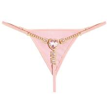 Celana Dalam Tali Bentuk Hati Merah Muda Grosir Rhinestone Brazilian Viquinis Pakaian Pantai Seksi Baru Brief Rave Thong Shorts - tali - View 12