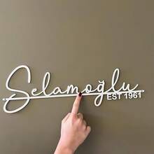 1pc Customized Metal Sign, Modern Style Customized Door Number, Nameplate, Residential Name Sign, Suitable For Entrance, Porch, Garden Fence Decoration, Home Gift, Wedding Gift, Decorative Door Sign - Multicolor - View 16