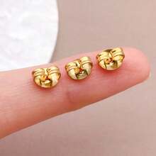 20入 4x7mm 6x7mm 金色不鏽鋼耳環耳釘 低過敏耳環後塞 DIY 珠寶手工配件 - 彩色 - 查看 8