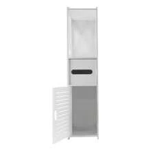 Mobiletto da bagno a pavimento, impermeabile, autoportante, mobiletto contenitore sottile bianco con ripiano e 1, mobiletto multiuso per riporre carta igienica, shampoo e asciugamani, bianco - Bianco - Visualizzare 11