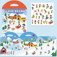 Reusable Princess Christmas Jelly Stickers Quiet Book Toy, Suitable For 3 Years Old - Multicolor - View 2