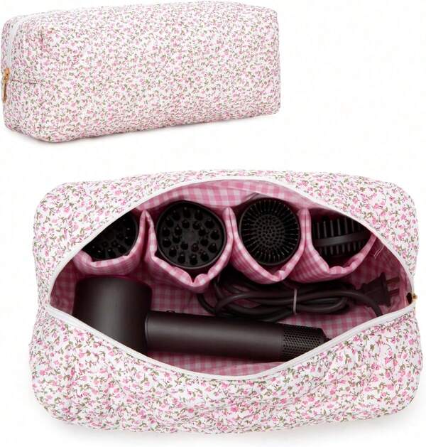 Hair Tools Travel Bag Compatible With   Cute Floral Travel Case For Shark Flexstyle Hair Tools Organizer