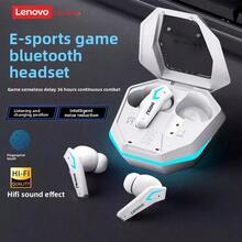 Lenovo 联想 TG102 游戏电竞入耳式蓝牙耳机 高品质无线降噪 长续航 中文包装 - 白色 - 查看 1
