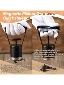 Pull-Type Magnetic Sifter & Picker, Steel Needle Separator, Suitable For Workshop, Construction Site, Machine Tool Iron Filings Cleaning, Magnetic Sweeper - A - View 3