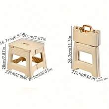 Folding Stool, Foldable Ultra-Light Sturdy Adjustable Plastic Footstool With Non-Slip Texture, Suitable For Home, Kitchen, Bathroom, Bedroom, Portable Outdoor Travel Fishing Chair, Non-Slip Multi-Functional Small Stool, Easy To Store - Multicolor - View 10