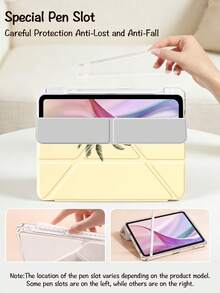 Ayotu Stylish Y-Shaped Stand Flip Case Features Coconut Tree, Seahorse, And Orange Patterns And Is Compatible With Devices Compatible With IPad Kindle (11th Generation, Released In 2024) And Kindle Paperwhite (12th Generation, Released In 2024). - Multicolor - View 4