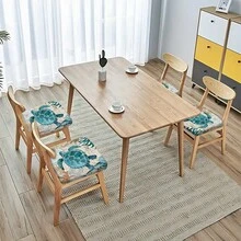 2/4/6pcs Set, Turtle Pattern Printed Milk Silk Seat Cushion Cover, High Elasticity Full Coverage Dining Chair Seat Cushion Protector, Removable Washable Dust-Proof Chair Cover, Suitable For Kitchen Dining Chairs, Restaurant Chairs, Living Room Chairs, Office Chairs And Home Decor - Multicolor - View 5