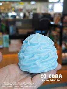 [Squishy] Cream Top Silicone Squeeze Toy, Super Soft Mochi-Like Stress Relief Squeeze Toy - Multicolor - View 7