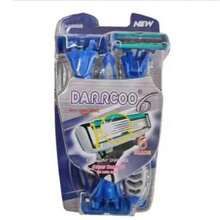 3-Pack Disposable Razors With 6 Blades And Lubricating Strip For Men - View 2
