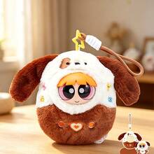 Miniso Powerpuff Girls Game Console Plush Pendant Blind Box, soft plush fabric, cute game console shape, bag decor & IP collectible gift (1 PC Random Delivery) - 彩色 - 查看 5
