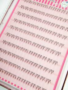 Asiteo 120pcs Pre-Glued Lower Eyelashes, Natural Soft Lightweight Manga Style False Lower Lashes, Suitable For Daily Wear, No Glue Needed, Korean-Japanese Makeup Style, Fits Various Makeup Looks - C - View 8