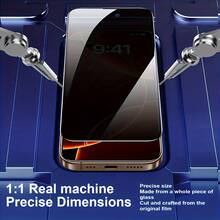 CASECOPS 2PCS Privacy Protector Glass With Screen Cleaning Tool, Perfectly Compatible With 18 Pro Max/18 Pro/18/17 Pro Max/17 Pro/17 Air/17e/17-X Series,Etc. 9H Tempered Glass Full Coverage Screen Protector, Seamless Support The Dynamic Island Feature. 8K HDR, Anti-Peep, Anti-Scratch, Anti-Fingerprint, Case Friendly, Tough And Not Easily Broken, Silky Smooth Feel And Extremely Fast Touch Feedback - 2pcs - View 10
